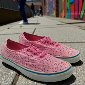 Vans RARE Pink Frosted Donut Sprinkle Sneakers